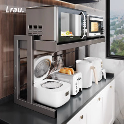 German Kitchen Storage Rack Countertop Multifunctional Microwave Rice Cooker Stand Appliance Oven Household Storage Shelf