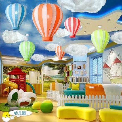 
Yunduo Lamp Kindergarten Cotton Lamp Mother and Baby Store Beauty Shop Window Chandelier Children's Room Amusement Park Hot Air Balloon Lamp