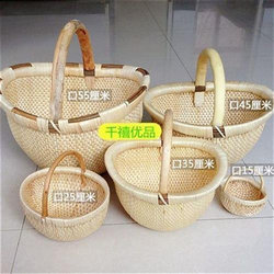 Wicker Baskets, Rattan Storage Baskets, Handmade Baskets for Rural Homestays, Wedding Baskets, Handmade Baskets for Steamed Buns