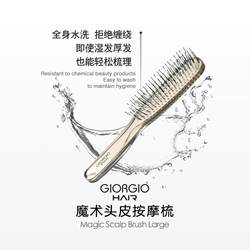 Zhao Lusi's Official German Heshu Brand Recommended Cleaning Comb for Scalp Massage, Washable, Dual-Use for Dry and Wet Hair
