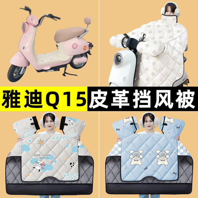 Yadi Guanneng Q15-a H/M battery electric vehicle winter special windshield quilt plus velvet thickening modified decorative accessories