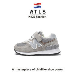 Genuine Leather Children's Sports Shoes 2026 Spring and Autumn New Breathable Boys' Shoes Soft-Soled Girls' Dad Shoes Retro Shoes Trendy
