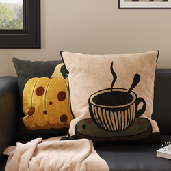 Retro Pillow, Living Room Sofa Pillowcase, Office Bay Window Back Cushion, Cushion, High-End Bedroom Bedside Waist Pillow