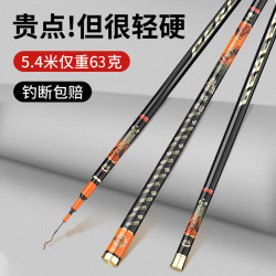 Wave Peak Fishing Rod Ultra-Light Hard Rod Top Ten Carbon Brands Lightweight 28-Tone Carp and Crucian Fishing Rod