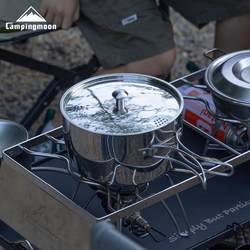 Keman CC-18 Thickened Composite Stainless Steel Outdoor Camping Soup Pot Outdoor Boiling Water Portable Picnic Cooking Tools