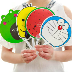 Korean-Style Creative Cartoon Small Fan  Summer Student and Children's Cute Mini Portable Plastic Hand Fan