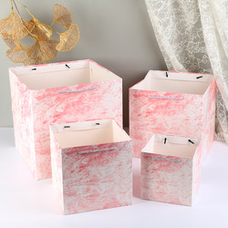 Marble Square Gift Bag Packaging Bag Birthday Gift Bag Tote Bag Paper Bag High-End Gift Bag