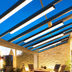 Outdoor Waterproof Solar Ceiling Light Sunroom Courtyard Balcony Exterior Wall Villa Entrance Strip Lighting Outdoor Light