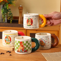 Large-Capacity Milk Cup, Home Office Mug, Cute Creative Gift, Coffee Cup, Birthday Gift