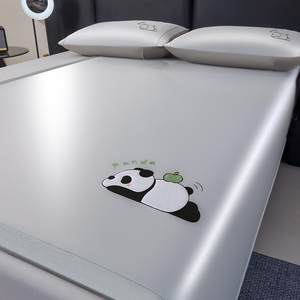 
Summer cool ice silk mat three-piece set A-class mother-child bed sheets and bed sheets, air-conditioning mats, summer cool mats, machine-washable