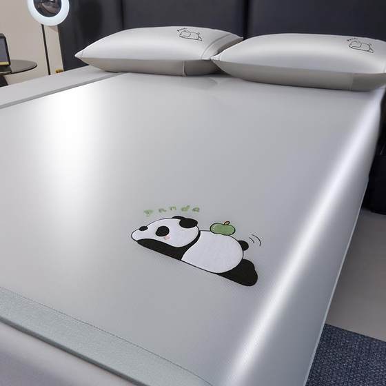 
Summer cool ice silk mat three-piece set A-class mother-child bed sheets and bed sheets, air-conditioning mats, summer cool mats, machine-washable