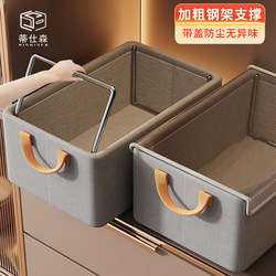 Cationic Clothing Storage Box for Home Use, Clothes and Pants Organizing Basket, Wardrobe Layered Storage Organizer, Storage Miracle Box