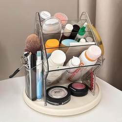 Cosmetic Storage Box, Desktop High-End Large-Capacity Makeup Brush Storage Rack, Skin Care Product Lipstick Organizer Storage Rack