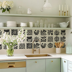 Matisse Kitchen Wall Oil-Proof Tile Stickers Waterproof Bathroom Decoration Renovation Tile Wall Stickers