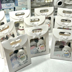 High-Looking Translucent Gift Bag Handbag ins Style High-End Accessible Luxury Simple Kraft Paper Bag Storage Bag