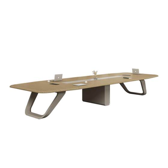 Conference table training office furniture panel rectangular table office large simple modern negotiation table and chair combination
