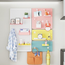 No punching household hole board wall dormitory kitchen bathroom wall rack shelf wall hanging storage rack partition