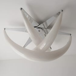 New Vintage Cream-Colored Living Room Crescent Ceiling Light, Modern Minimalist Villa Dining Room Designer Bedroom Study Main Light