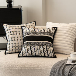 2025 New Modern Minimalist Style Throw Pillow, Vintage Brown Living Room Sofa Cushion Cover, Lumbar Pillow