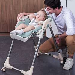 Children's dining chair large baby dining chair multifunctional foldable portable baby chair eating dining table chair seat