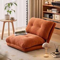 Lazy Sofa for Bedroom, Living Room, Balcony, Bay Window, Tatami, Foldable, Japanese Style, Single/Double, Removable and Washable, Can Recline and Sleep