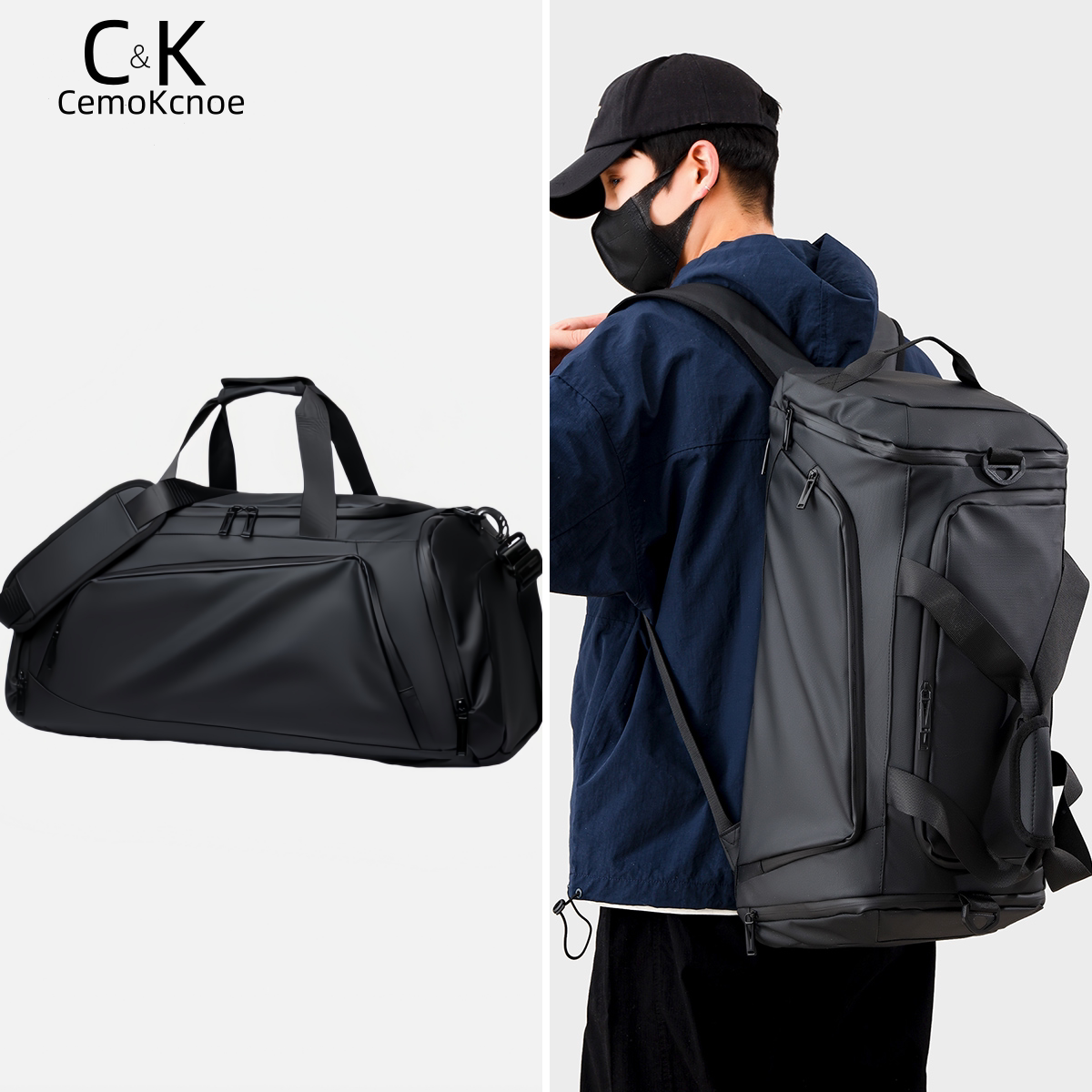 C & K фитнес-сумка мужская модная большая вместимость рюкзак для хранения багажа в командировке с отделением для сухой и влажной фитнес-спортивная сум