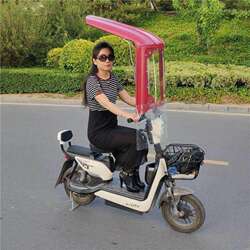 Electric vehicle 7-shaped awning, motorcycle scooter awning, battery bicycle sun umbrella canopy, windshield, transparent canopy