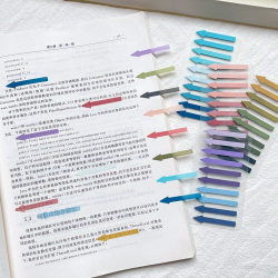 Pet Ultra-Fine Indicator Arrow Markers Index Stickers Waterproof Translucent Colored Marking Reading Key Point Markers Sticky Notes