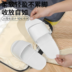 Waterproof Foldable Travel Slippers for Women, Portable Travel Slippers for Couples on Business Trips, Hotel Bathing, Bathroom Disposable Shoes