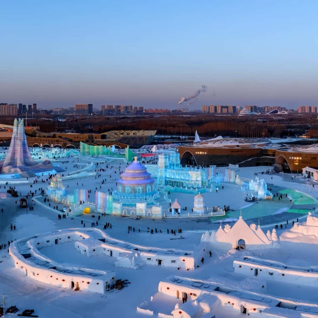 含往返机票哈尔滨旅游2天1晚自由行