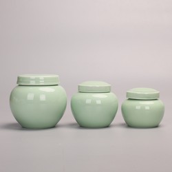 Threaded Sealed Jar, Food-Grade High-Temperature Resistant Ceramic Bottle, Traditional Chinese Medicine Facial Mask Powder Dispensing Bottle, Ointment and Cream Porcelain Jar