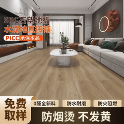 Wpc Stone Plastic Flooring with Wood Grain and Stone Pattern, Waterproof, Wear-Resistant, Fire-Retardant, Zero-Formaldehyde, Environmentally Friendly, Clear Texture for Home Use