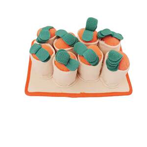 
New pet smelling pad pulling radish pet toy dog slow food mat cat dog puzzle training voice sniffing pad