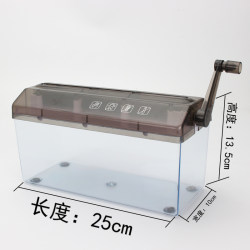 Manual shredder a4 mini k home hand shredder small office shredder desktop strip shredding