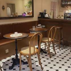 Second-hand commercial coffee table and chair combination dessert baking coffee shop table American retro cafe table and chairs