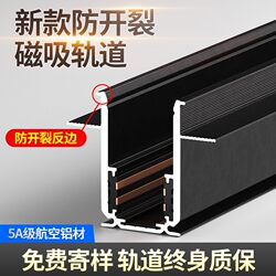 Magnetic Track Light Embedded Without Main Light for Living Room Lighting, Pre-Installed Light Trough, Floodlight, Surface-Mounted, Smart Concealed Track