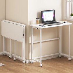 Folding Desk, Movable Table, Home Student Computer Desk, Study Table, Bedroom Bedside Table, Writing Desk, Office Desk