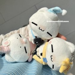 Chicaura Small Egg Pendant Autumn Fallen Leaves Sleep Cap Baby Cute Plush Keychain Bag Accessory Gift