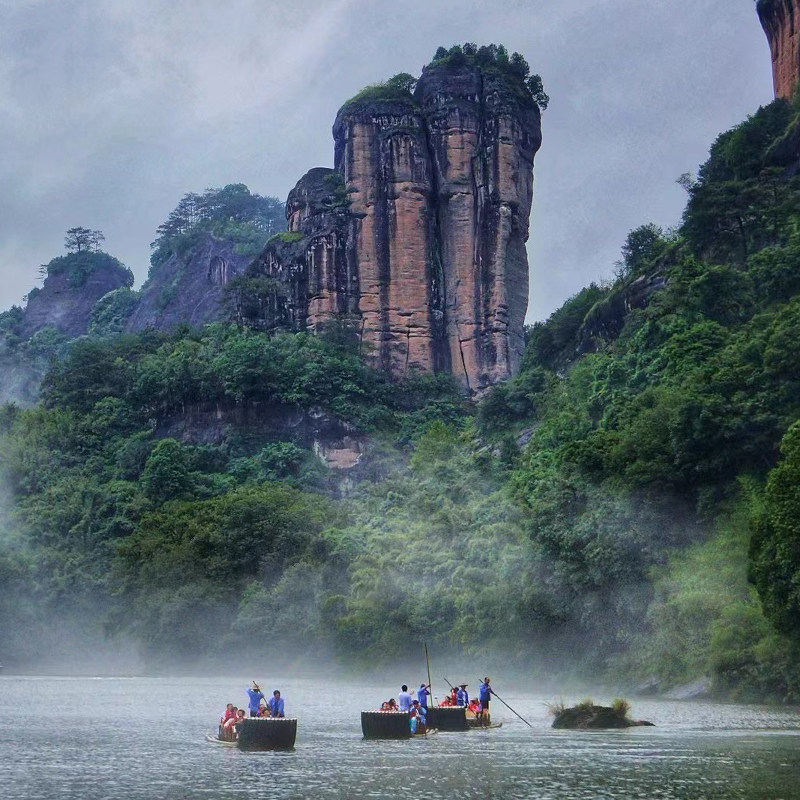 武夷山4日深度旅游下梅/青龙/华东第一漂流/桐木关/1号风景线
