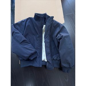 
Navy stand collar cotton jacket men's autumn and winter short silhouette thickened cotton jacket high-end handsome warm cotton jacket