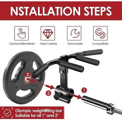 German Imported Barbell Bar, Barrel Rack, Landmine Rack, Barbell Explosive Power, Core Strength, Deadlift, Rowing, Back Extension