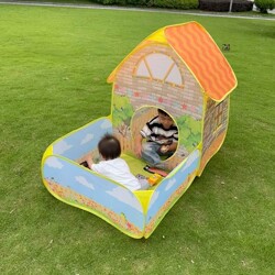 Children's Tent Playhouse Villa Garden Princess House Small House Pretend Play Toy Tent Baby Ocean Ball Pool