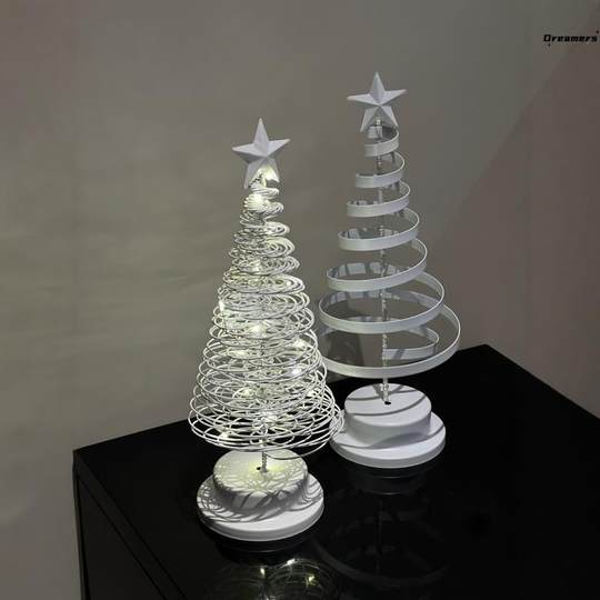 Spiral Christmas Tree Night Light Christmas Decorations Desktop Ornaments Christmas Scene Atmosphere Arrangement Photography Manufacturer