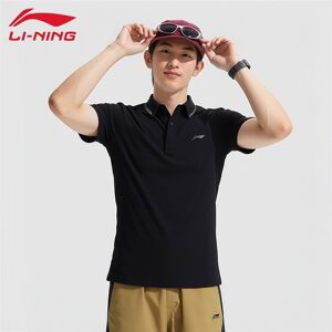 
Li Ning men's short-sleeved POLO shirt fitness series summer new simple fashion casual versatile sports top