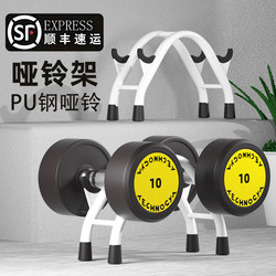 Dumbbell Rack Fitness Equipment Set Pu Steel Home Training Equipment Support Rack Fixed Storage Arm Muscle Training for Men