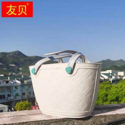Outdoor Soft-Handle Basket That Doesn'T Hurt Your Hands, Ins-Style Picnic Basket, Japanese-Style Outing Tote, Large Capacity Shopping Basket for Grocery Shopping