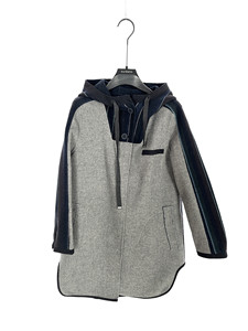 
Colliano winter counter same style spliced ​​hooded casual and fashionable mid-length jacket FY7178