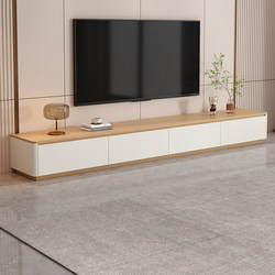 Solid Wood Tv Cabinet for Living Room, Cream Style Storage Cabinet, 2026 New Popular Floor-Standing Tv Cabinet and Coffee Table Set