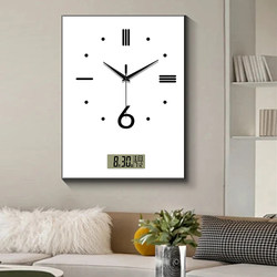 2025 New Minimalist Solid Color Vertical Clock Perpetual Calendar Modern Simple Wall Clock for Dining Room Decoration Living Room