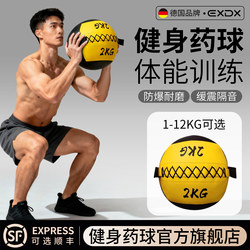 German Soft Medicine Ball for Physical Training, Fitness Wall Ball, Ground Impact Ball, Core Strength Weighted Ball, Tennis Elastic Ball